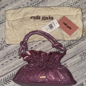 Cult Gaia Sparkling Pink Shoulder Bag